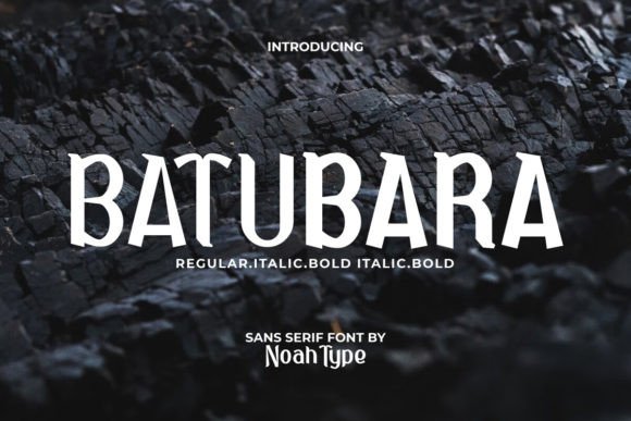 Batubara: The Display Font for Digital and Physical Realms