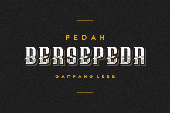 Bersepeda: A Display Font That Captures Movement and Character