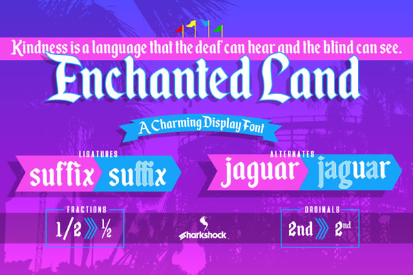 Enchanted Land: A Display Font for Whimsical Branding