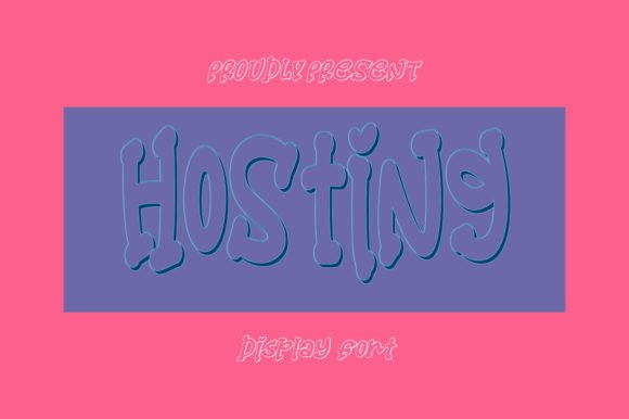 Hosting: A 3D Handwritten Font for Bold Branding