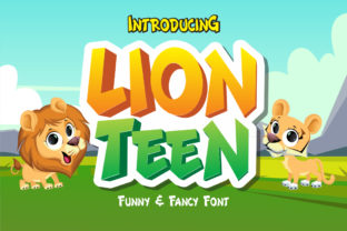 Lion Teen: The Playful Display Font for Standout Designs
