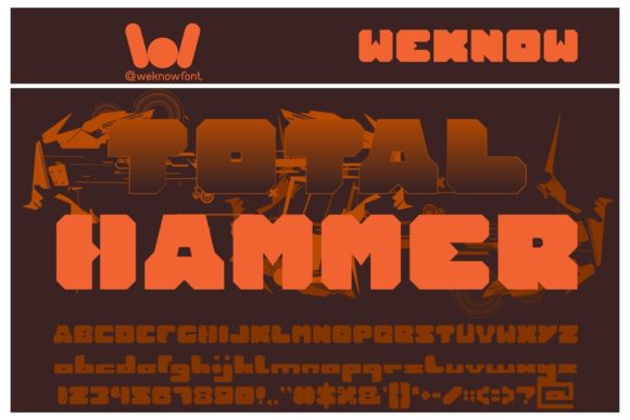 Total Hammer: The Bold Display Font for Impactful Design
